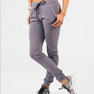 ZYIA Dark Grey Peak Zipper Joggers (Long) (M)